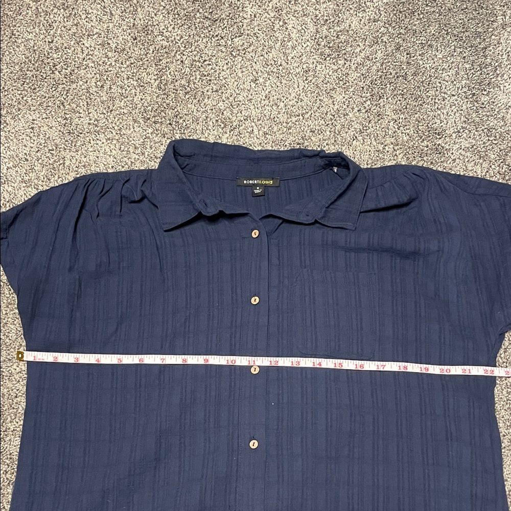 Navy Blue Women’s Blouse - Picture 9 of 13